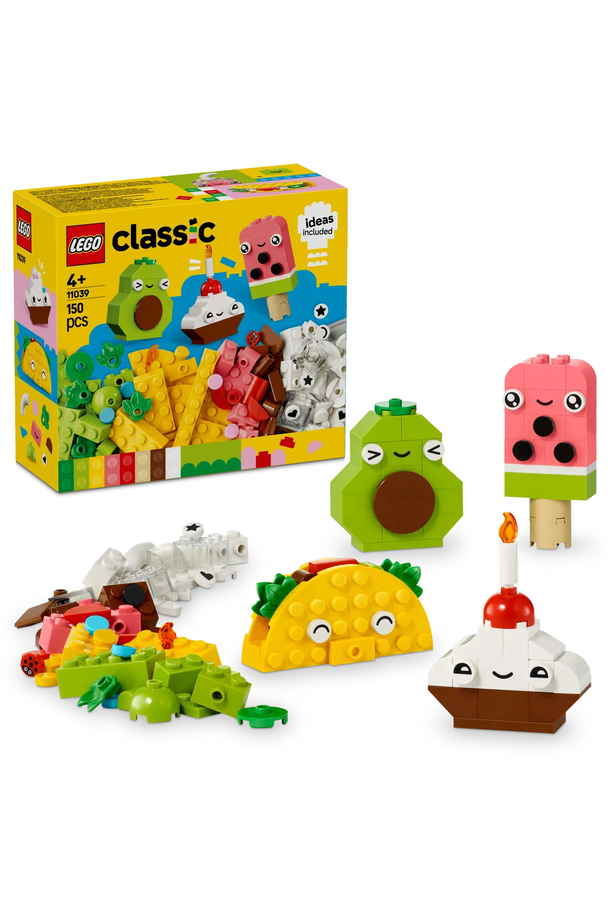 لِگو کلاسیک مدل ست ساخت دوستان خوراکی خلاق کد 11039 (150 قطعه)