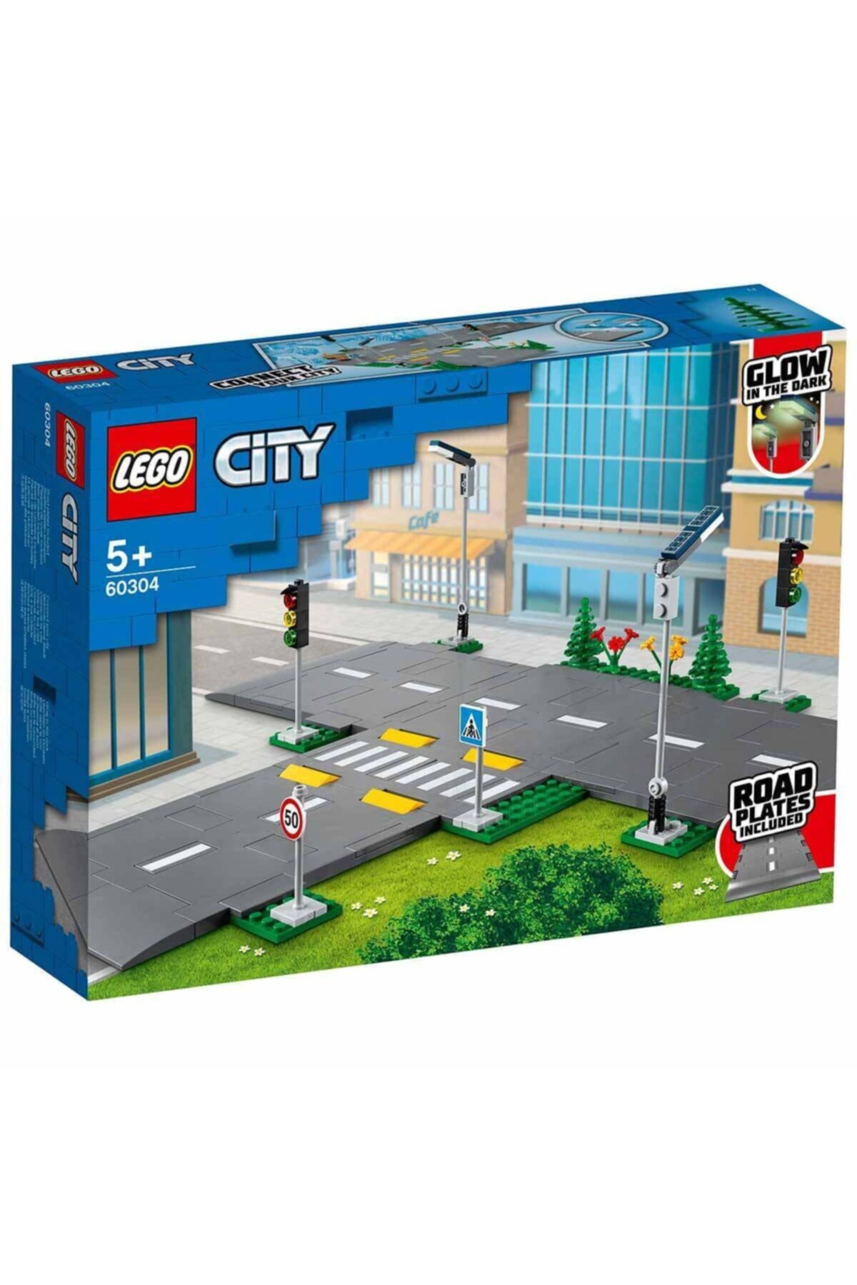 لگو سیتی مدل بسته پایه‌های خیابان کد 60304