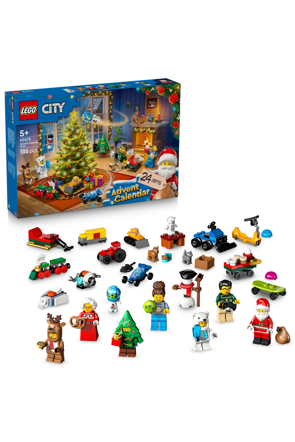 لگو سیتی مدل تقویم سال نو  2025 کد 60475 (186 قطعه)