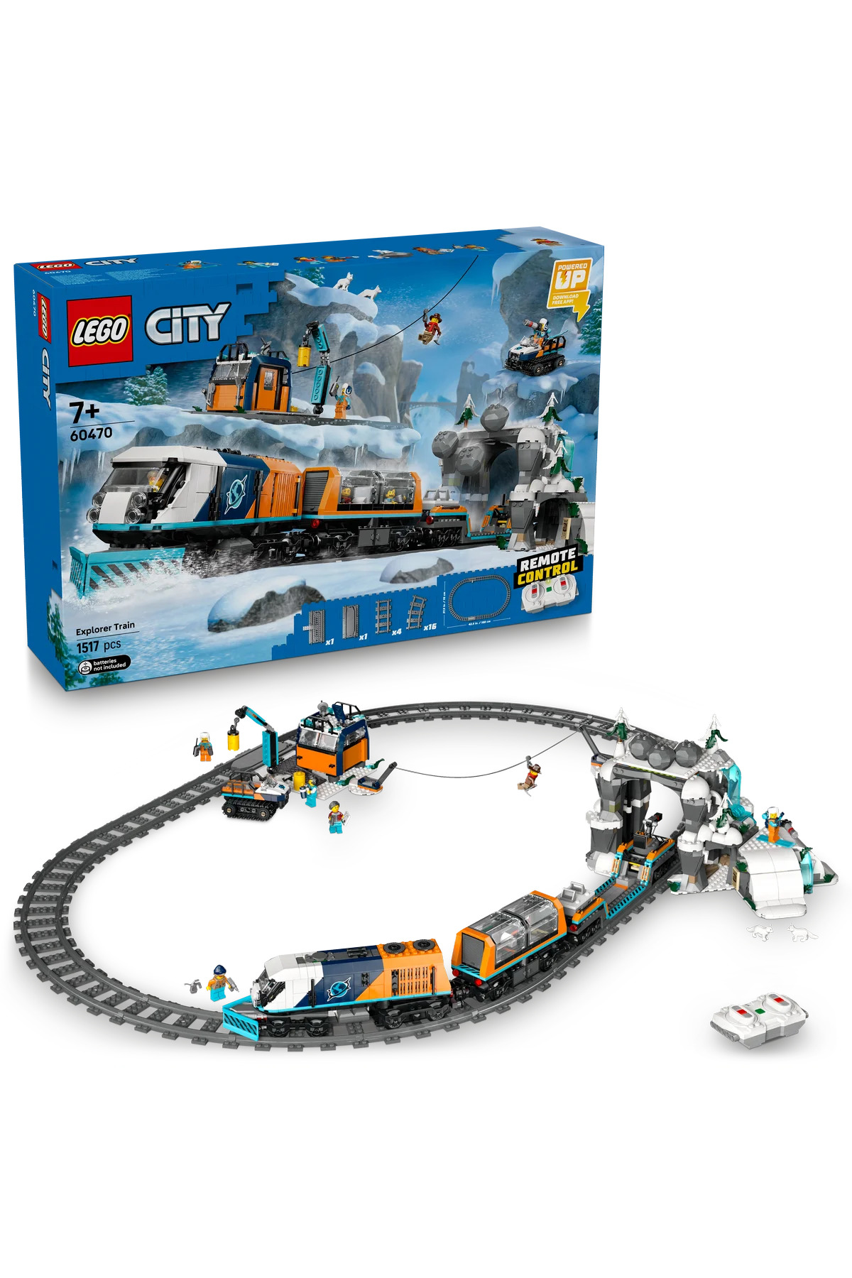 لگو سیتی مدل قطار اکسپرس قطب شمال کد 60470 (1517 قطعه)