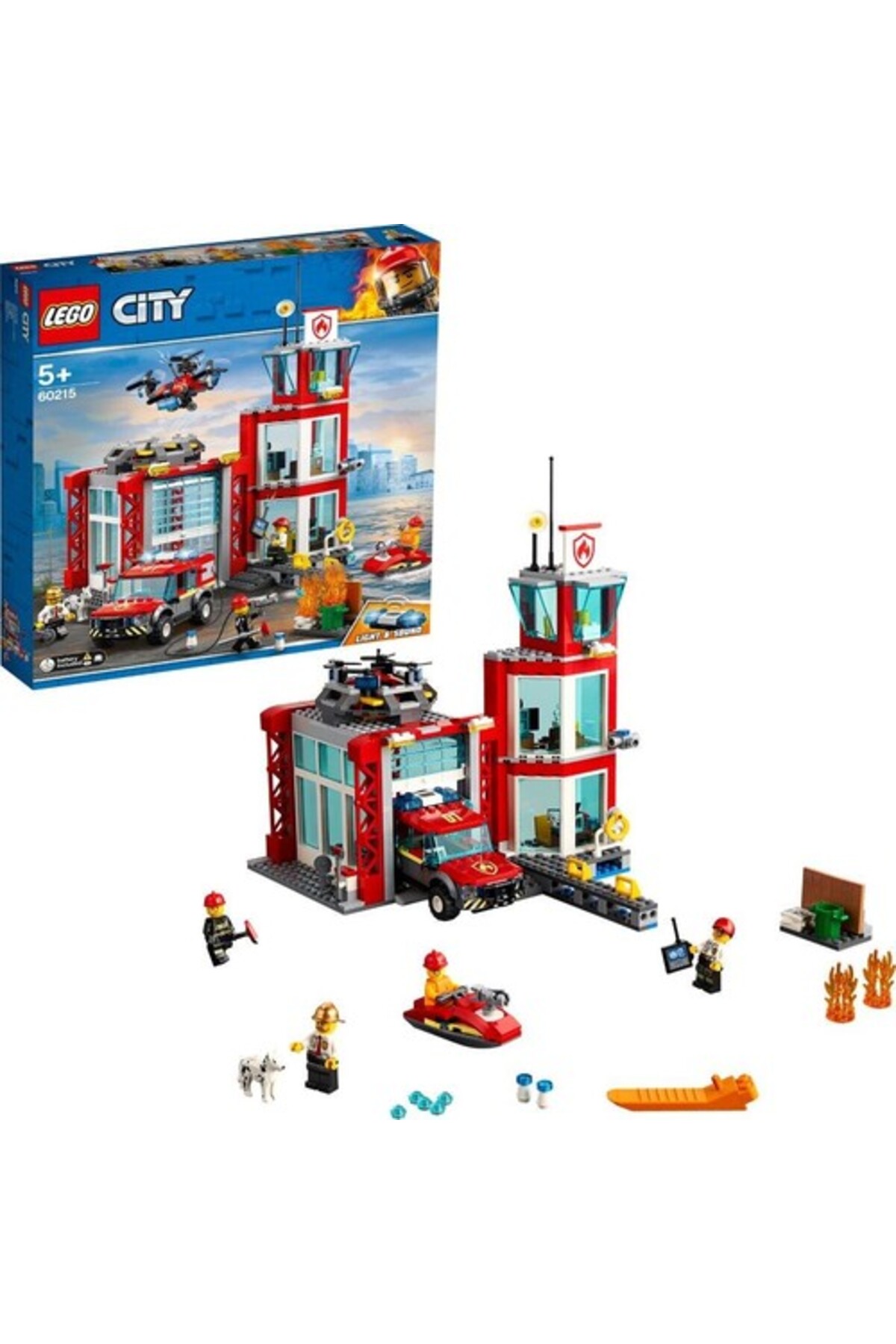 لگو سیتی مدل ایستگاه آتش‌نشانی کد 60215
