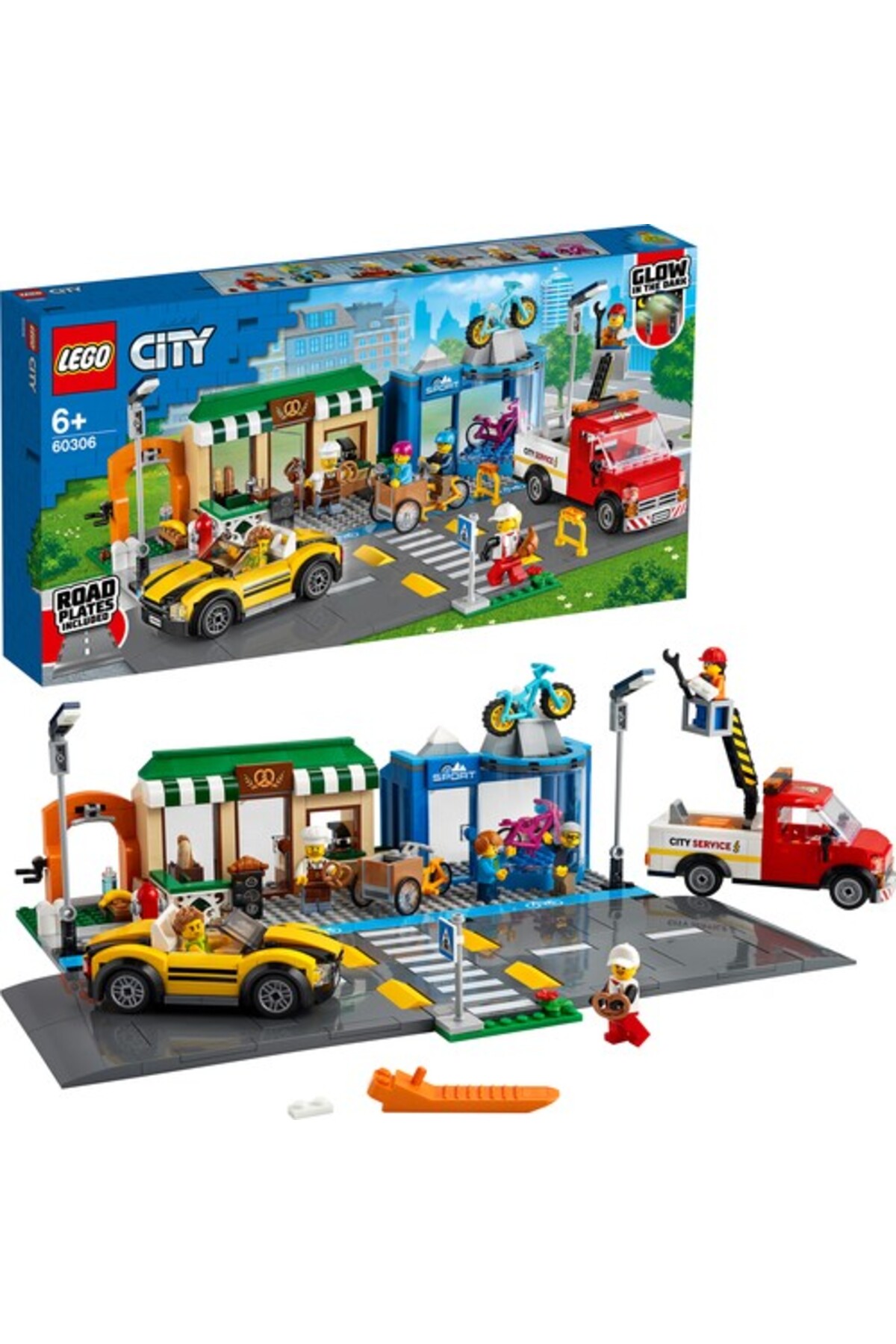 لگو سیتی مدل خیابان خرید کد 60306