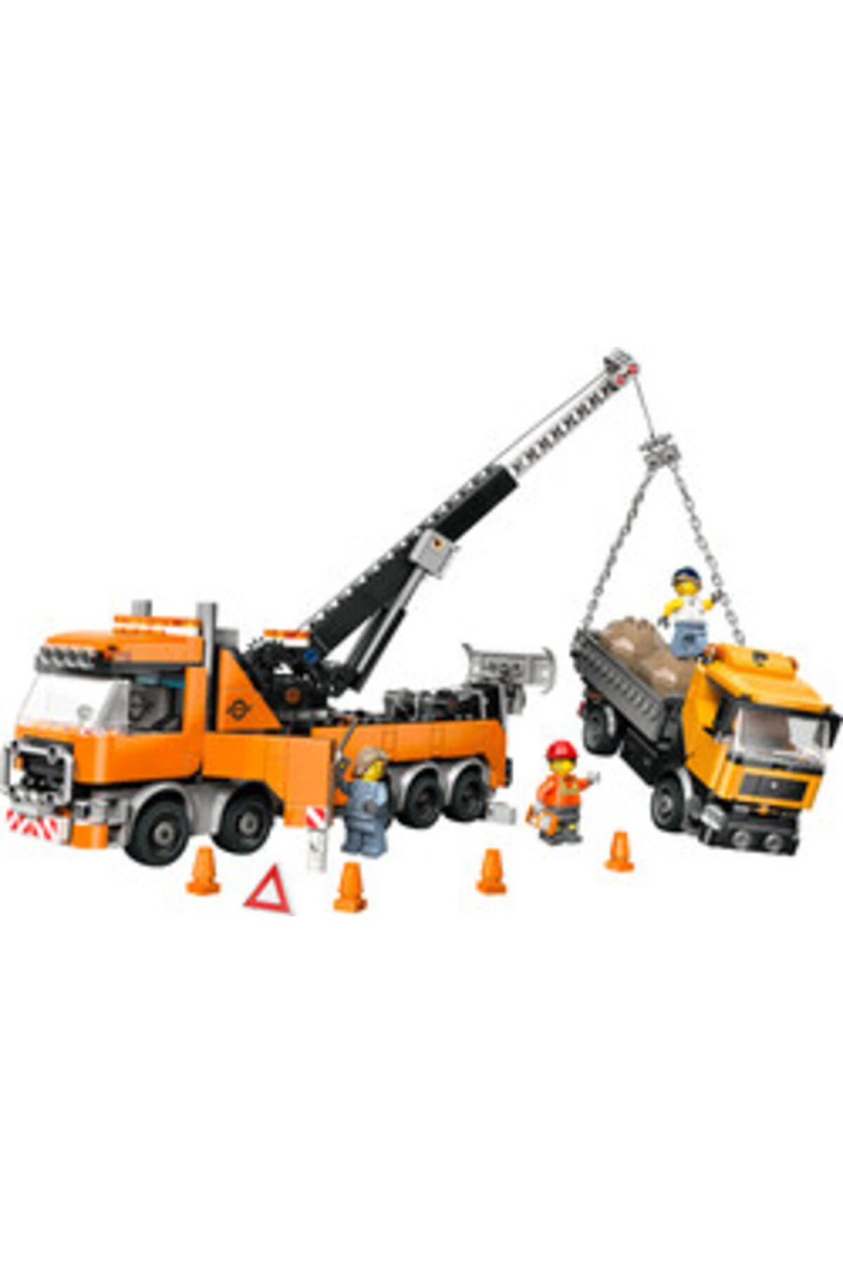 لگو سیتی مدل کامیون یدک‌کش نجات جرثقیل‌دار کد 60467