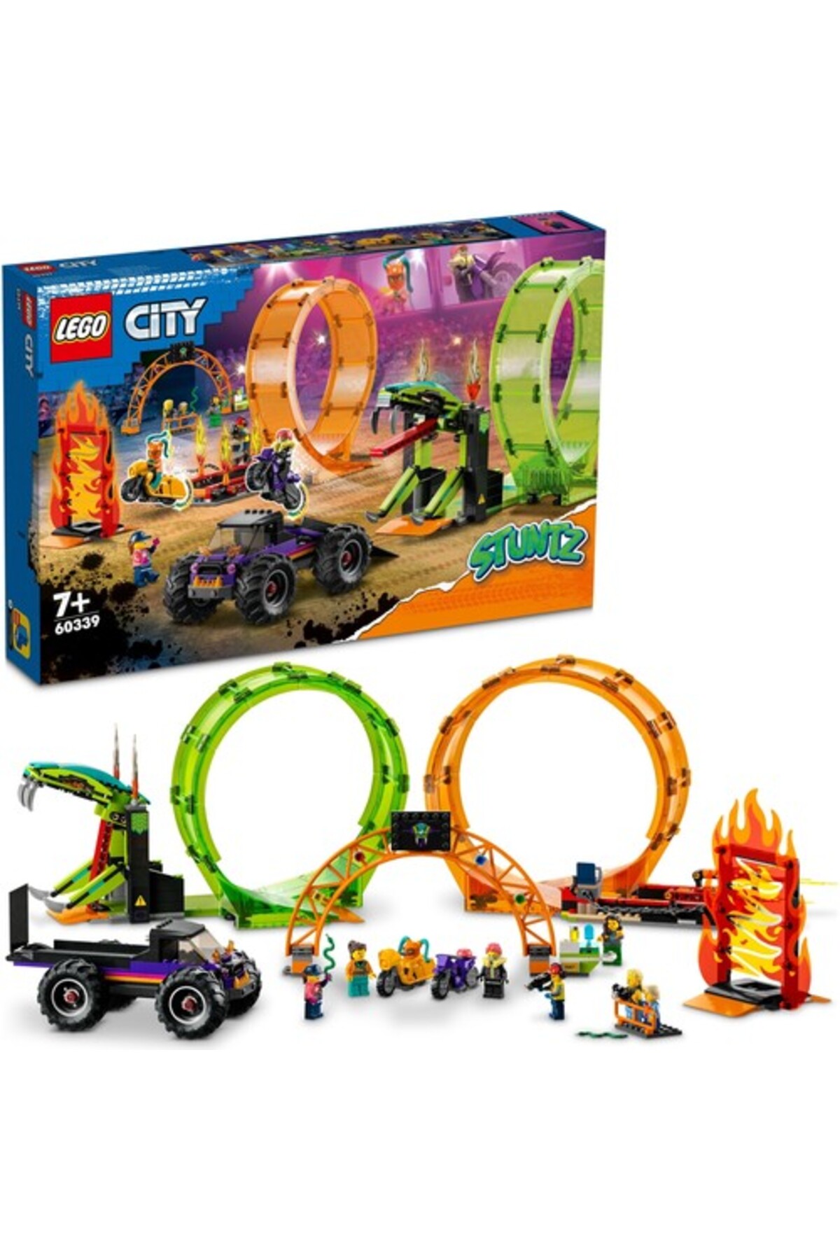 لگو سیتی مدل آرنا نمایش دو حلقه‌ای کد 60339