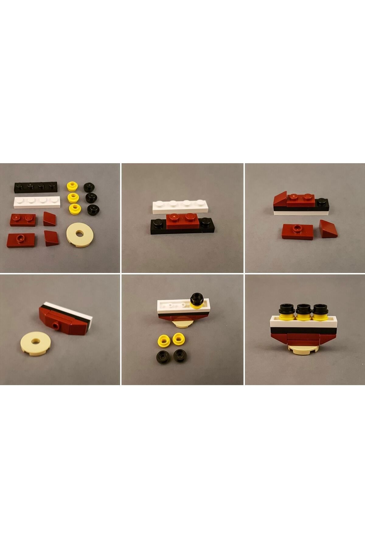 لگو سیتی مدل مینی‌فیگور سفارشی تایتانیک قرمز