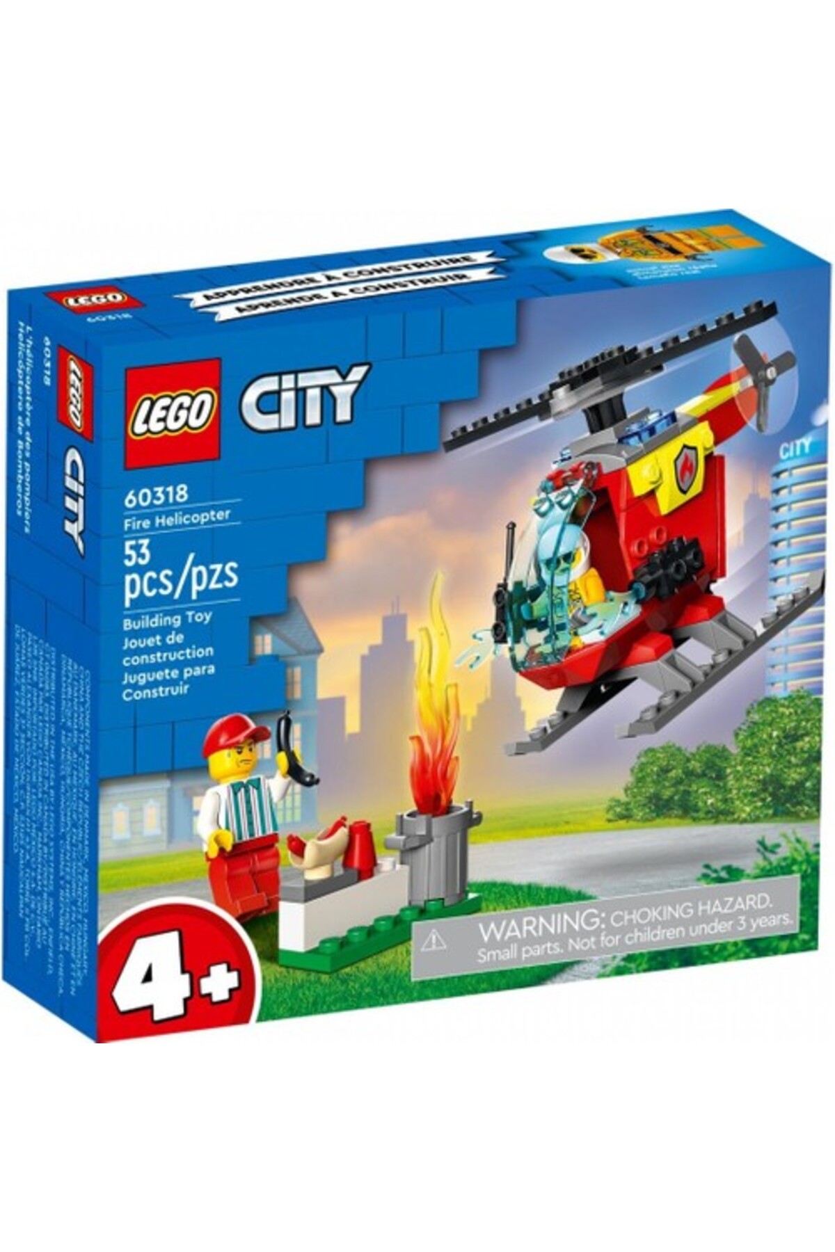 لگو سیتی مدل هلیکوپتر آتش‌نشانی کد 60318 (53 قطعه)