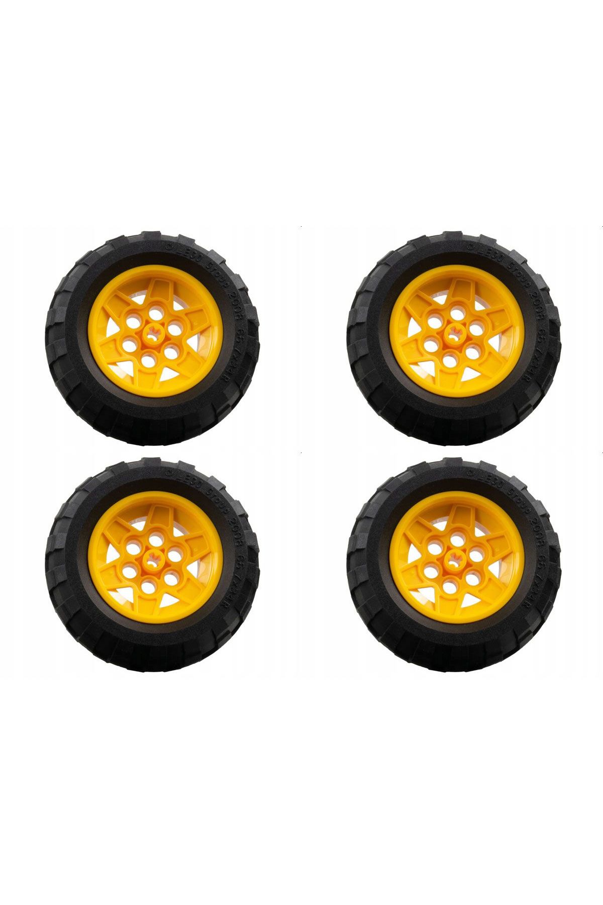 لگو تکنیک مدل بسته 4 چرخ بزرگ آفرود با رینگ نارنجی