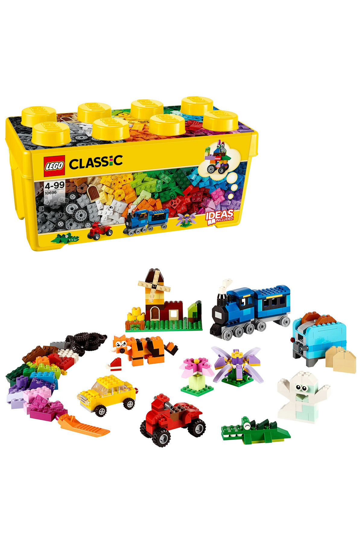 لگو کلاسیک مدل جعبه خلاقانه متوسط کد10696 (484 قطعه)