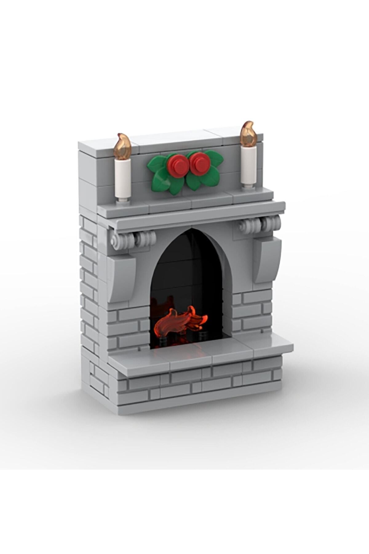 لگوسیتی مدل مینی‌فیگ سفارشی با شومینه